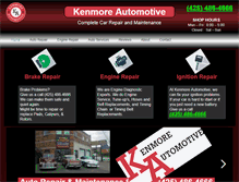 Tablet Screenshot of kenmoreauto.com